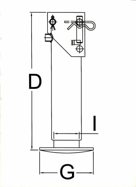 Stützfuß hydraulisch