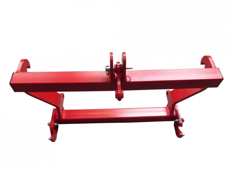 Dreipunktadapter Kat.1+2 Auf Euroaufnahme - 3t Tragfähigkeit In Dunkelgrau RAL7021